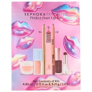 Sephora Favorites Perfect Pout Lip Set 7 items lipstick liner gloss mask bundle